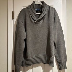Polo Ralph Lauren 100% Cotton Olive/Gray Sweater Men’s Size XXL
